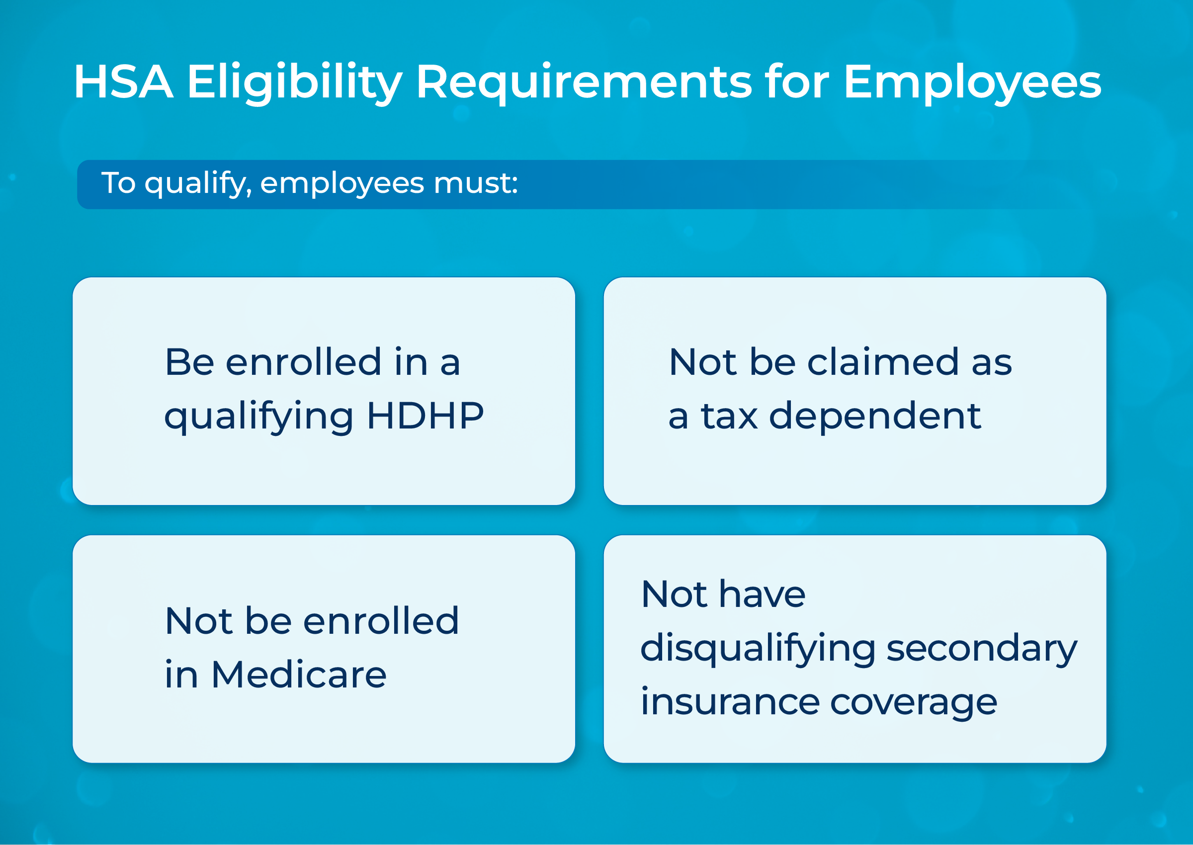 HSA Eligibility Requirements for Employees