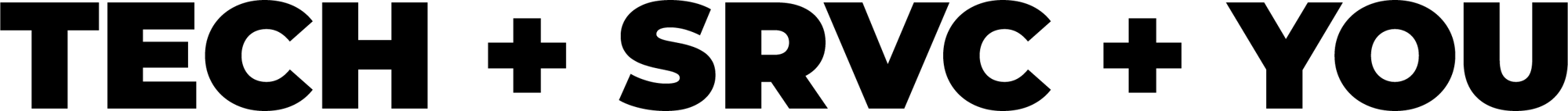 tech + srvc + you-black tech + srvc + you-black