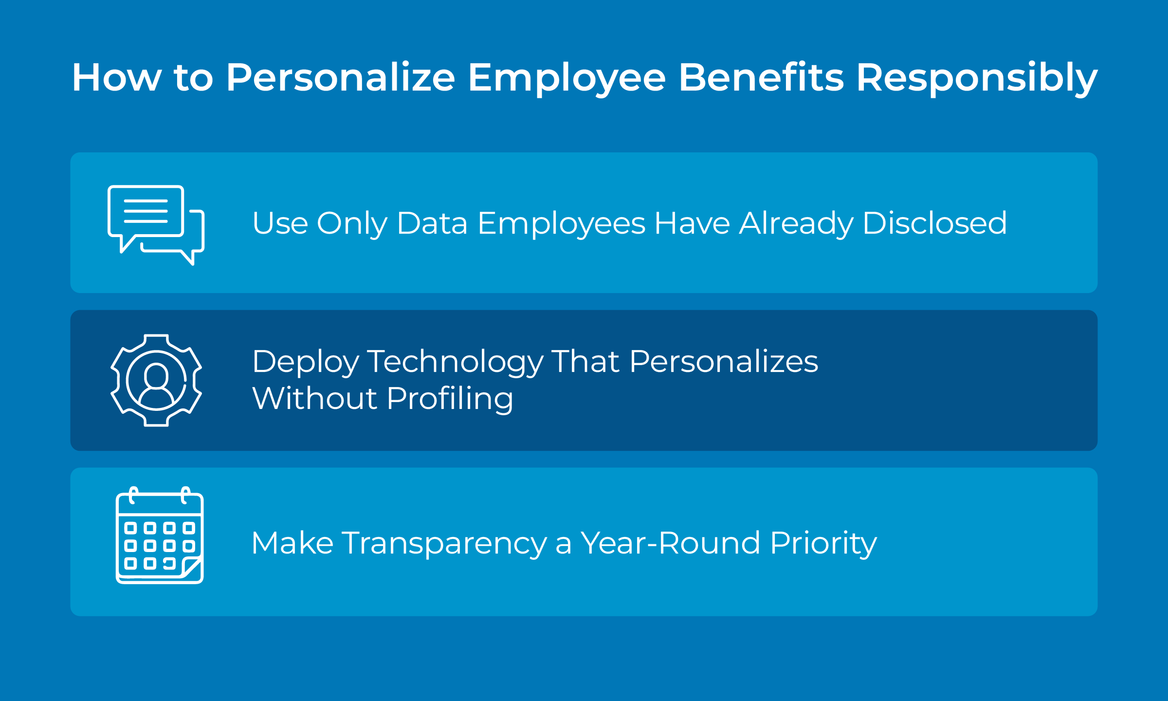 How to Personalize Employee Benefits Responsibly