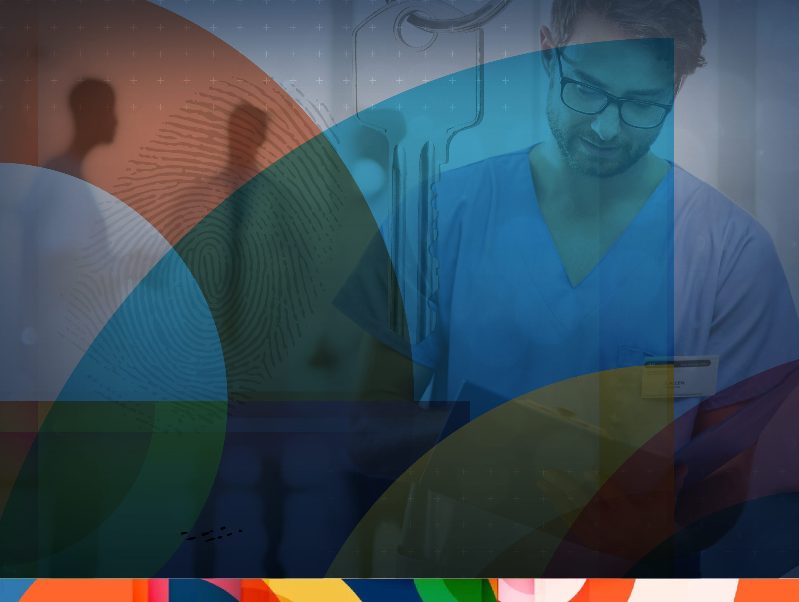 Healthcare professional reviewing employee benefits data on a screen
